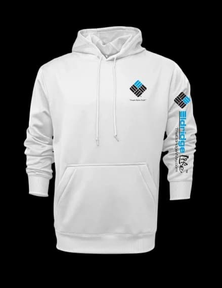 Eldridge LiFE white hoodie product image